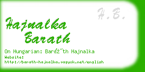 hajnalka barath business card